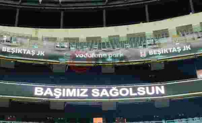 Beşiktaş stadında taziye mesajı