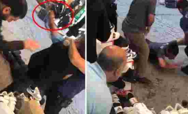Beyazıt'ta 7 kişinin yaralandığı çatışmadan ilk görüntüler! Polisin silahını alıp böyle ateş etti - Haberler