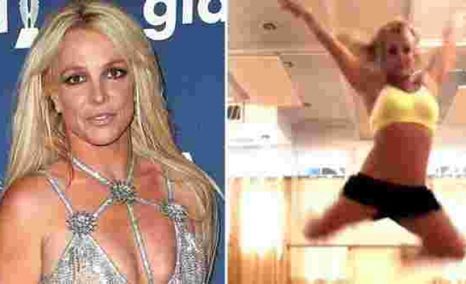 Britney Spears, dans ederken ayağını kırdı