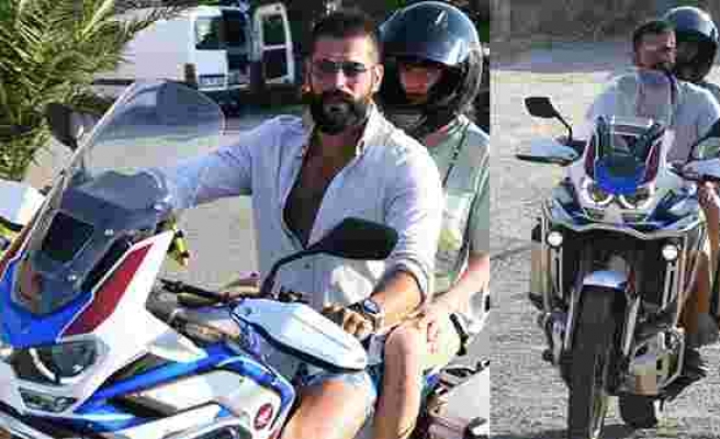 Burak Özçivit ve Fahriye Evcen'den Bodrum'da motosikletli tur