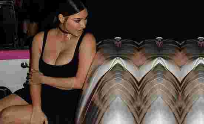 Canlı yayında inanılmaz kaza! Sadece sütyen giyen Kim Kardashian'ın göğüs uçları açıldı - Haberler