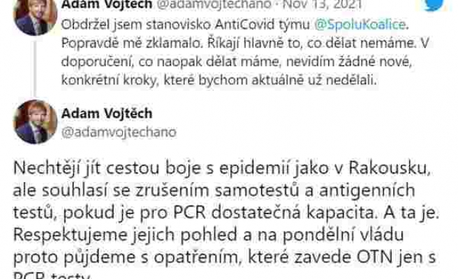Çekya Sağlık Bakanlığı: “PCR testleri tanınmaya devam edecek ama antijen testleri tanınmayacak”