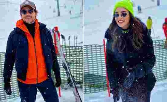 Cem Belevi ve Zehra Yılmaz kar tatiline çıktı