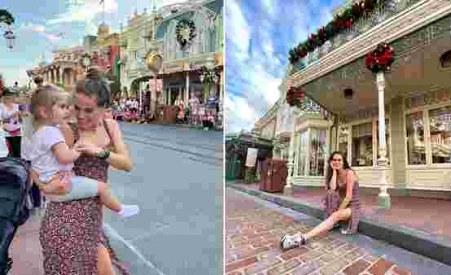 Ceyda Ateş ve sevimli kızının Disneyland turu