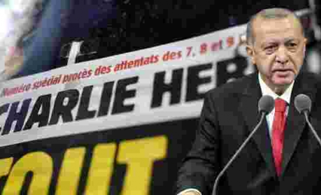 Charlie Hebdo'dan yine çirkin provokasyon! Erdoğan üzerinden Peygamberimizi ve İslam'ı hedef aldılar