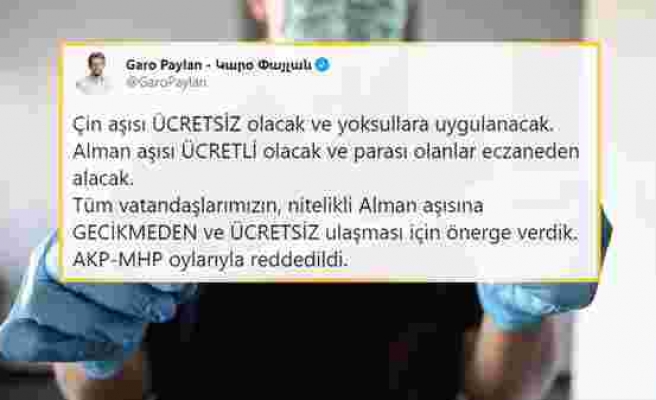 'Çin Yerine Nitelikli Alman Aşısı Ücretsiz Olsun' Önergesi AKP ve MHP Tarafından Reddedildi