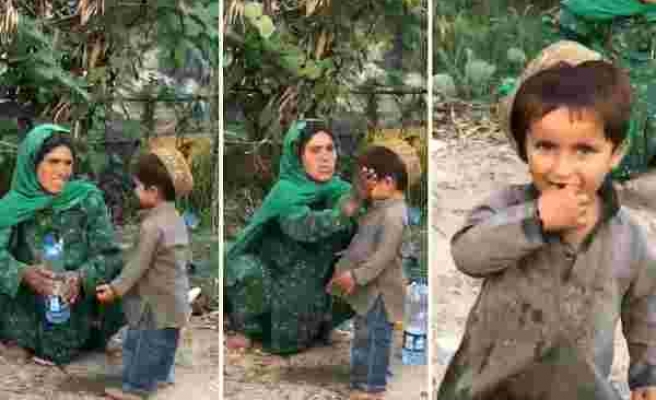 Çocuğunu, Fotoğrafını Çekmek İsteyen Yabancının Objektifi İçin Hazırlayan Anne!
