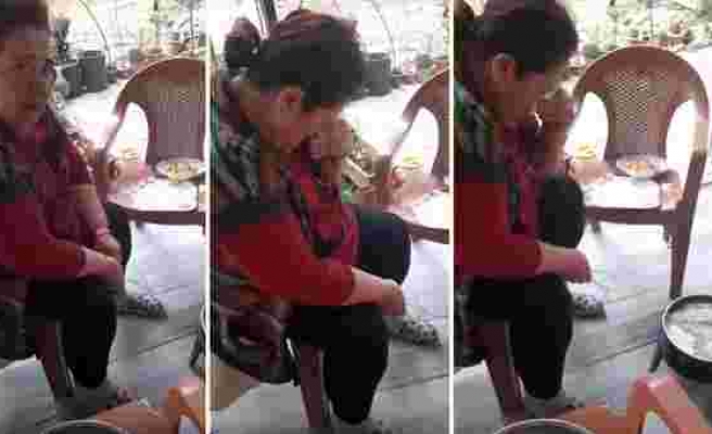 Çocukları İçin Balık Pişirirken Gözyaşlarına Hakim Olamayan Vejetaryen Anne