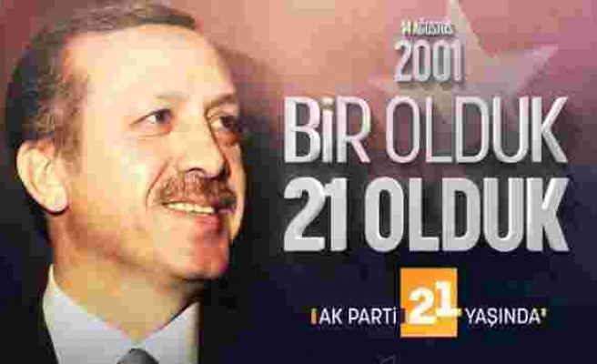Cumhurbaşkanı Erdoğan'dan AK Parti'nin 21'inci yılı paylaşımı
