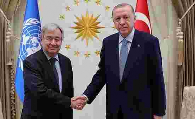 Cumhurbaşkanı Erdoğan, Guterres ile telefonda görüştü