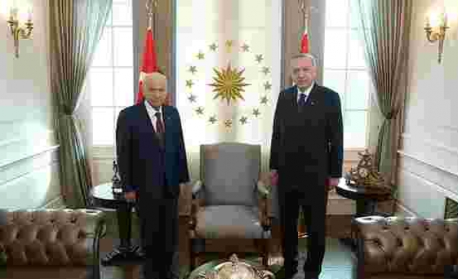 Cumhurbaşkanı Erdoğan, MHP Genel Başkanı Bahçeli ile Görüştü