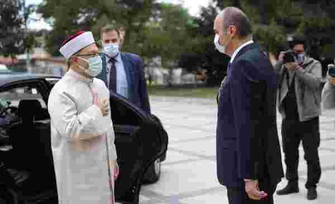 Diyanet İşleri Başkanı Erbaş, Edirne Valisi Canalp’ı ziyaret etti