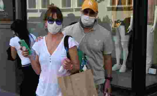 Doğa Rutkay ve eşi Kerimcan Kamal tatil için alışverişe çıktı