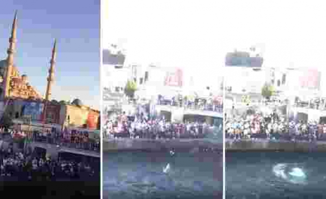 Eminönü'nde Toplanan Binlerce Suriyelinin Denize Atlama Yarışması Yaptığı İddiası