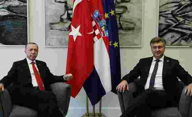 Erdoğan, Hırvatistan Başbakanı Plenkovic ile bir araya geldi