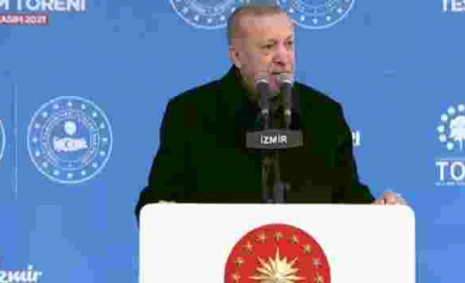 Erdoğan, İzmir'de deprem konutlarının tesliminde konuştu