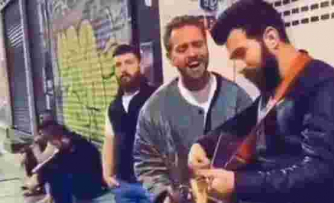 Erkan Kolçak Köstendil sokak müzisyenlerine eşlik etti