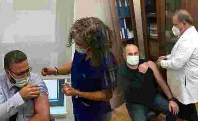 Eskişehir'de 2 TURKOVAC gönüllüsü, aşı oldu
