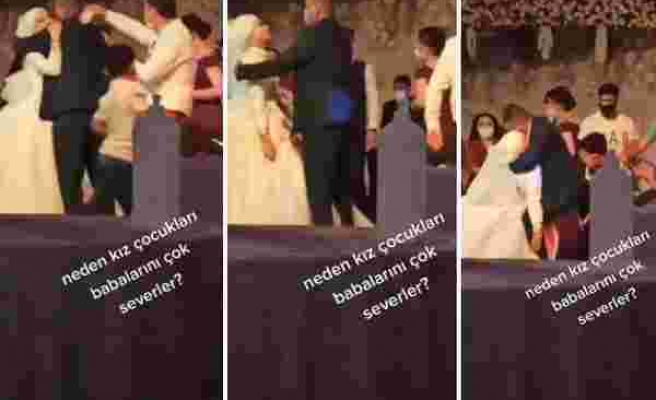 Evlenip Baba Ocağından Ayrılmaya Dayanamayan Gelin, Düğünde Babası ile Dans Ederken Bayıldı