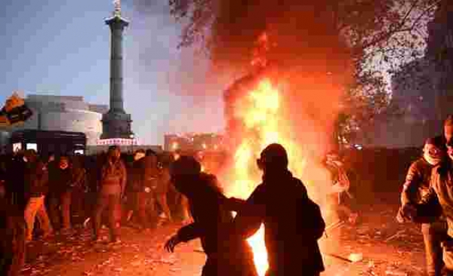 Fransa'da Güvenlik Yasa Tasarısı ve Polis Şiddetinin Protesto Edildiği Gösterilerde Olaylar Çıktı