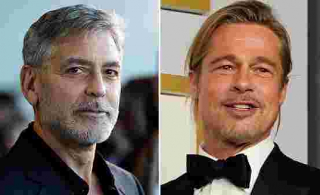 George Clooney ve Brad Pitt'in sürpriz buluşması