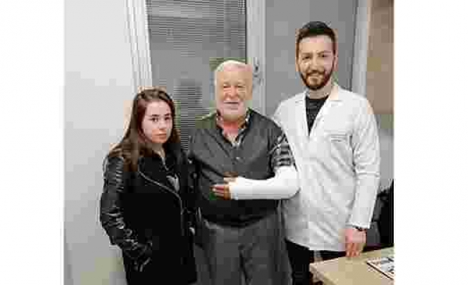 Giresun’da odun keserken koluna darbe alan yaşlı adam şifayı Trabzon’da buldu