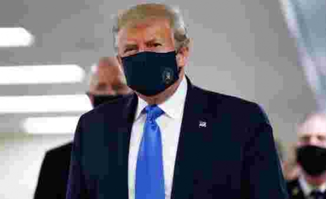 Günlük 70 Bin Yeni Vakanın Görüldüğü ABD'de Trump İlk Defa Maske Taktı