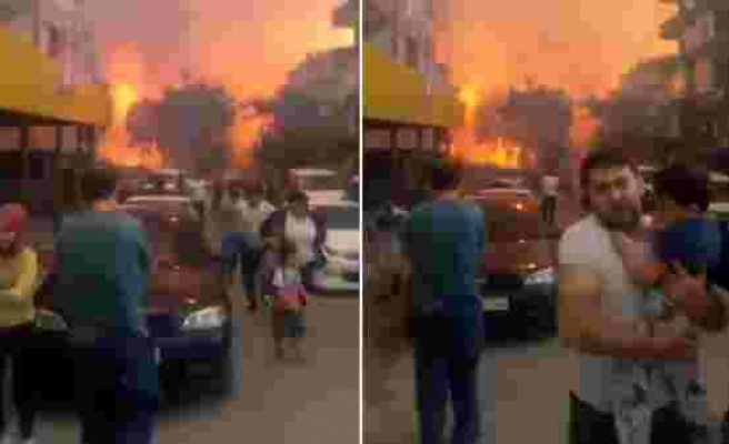 Hatay'daki Yangında Alevler Yeniden Evlere Sıçradı: Bölgeden Korkunç Görüntüler Geliyor!