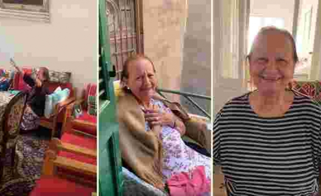 Her Gün Büyükannesinin Evine Giderek Sürpriz Yapan Torunun Yaşlı Kadını Aşırı Mutlu Ettiği Kalp Isıtan Görüntüler