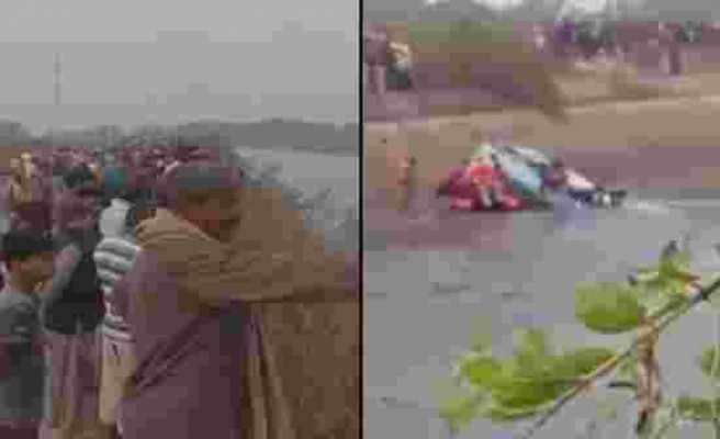 Hindistan'ı yasa boğan kaza! Yolcu otobüsü su kanalına düştü: 40 ölü