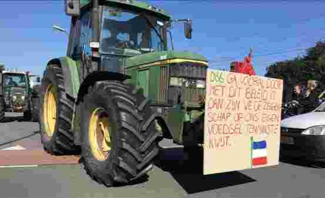 Hollanda'da çiftçi protestoları: 100'den fazla gözaltı var