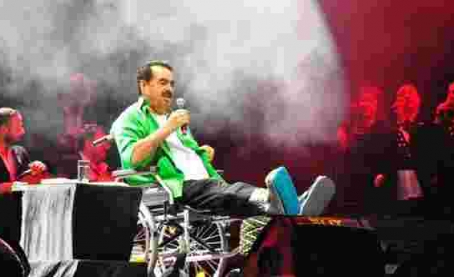 İbrahim Tatlıses Manisa'da da tekerlekli sandalyeyle konser verdi