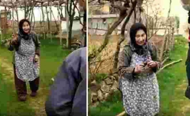 İhtiyaçları Olup Olmadığını Soran Jandarma Ekiplerine 'Üzümler Çıkınca Gelin Bak, Gücenirim' Diyen Güzel Yürekli Teyze