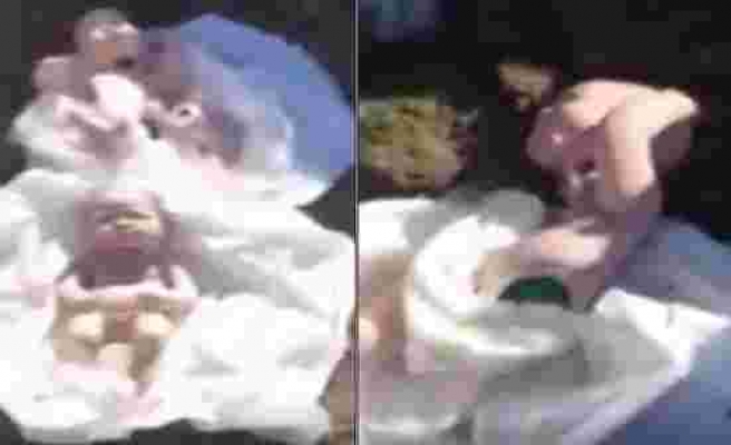 İkiz bebeklerin kefeninin içinden cenaze yerine oyuncak bebekler çıktı