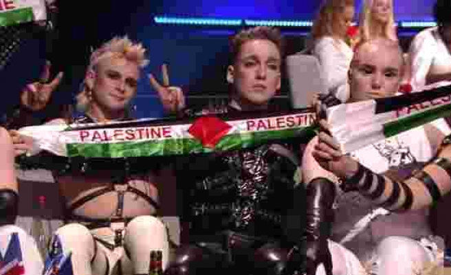 İsrail'deki Eurovision'da Bayrak Açtılar: İzlandalı Grup Hatari ve Madonna'dan Filistin'e Destek