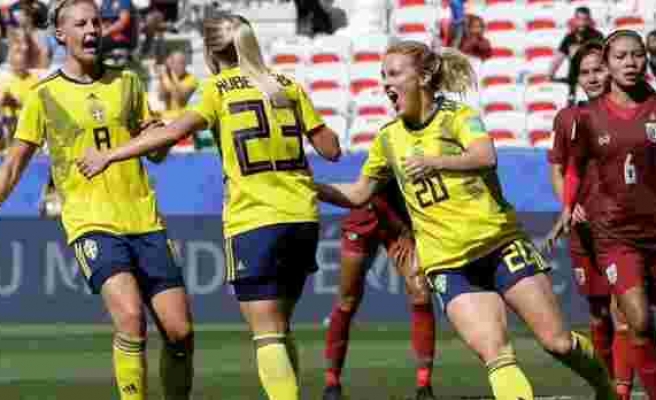 İsveç'ten Tayland'a 5 gol