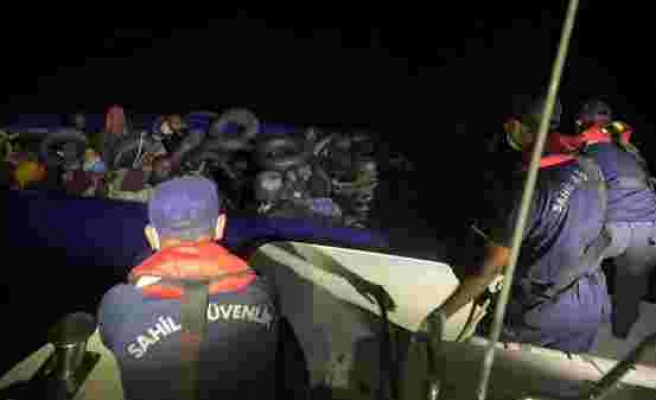 İzmir açıklarında 75 düzensiz göçmen yakalandı