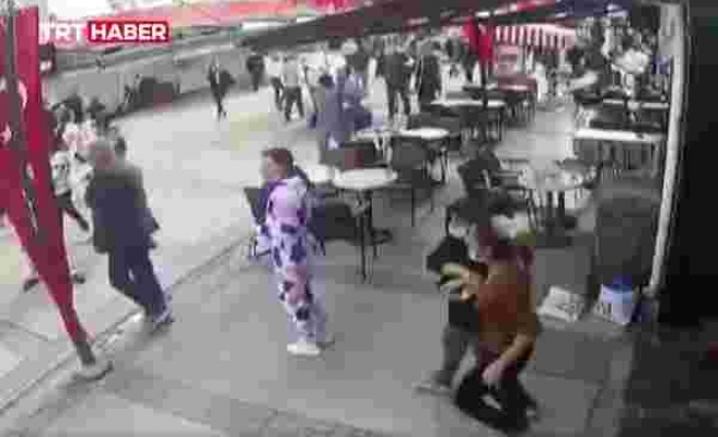 İzmir'de Meydana Gelen Deprem Güvenlik Kamerasına Yansıdı: 6,6 Şiddetindeki Depremi Hisseden İnsanların Korku Dolu O Anları