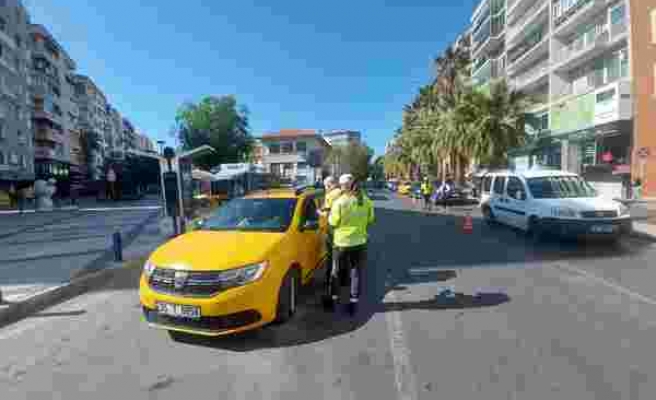 İzmir'de ticari taksilere denetim yapıldı