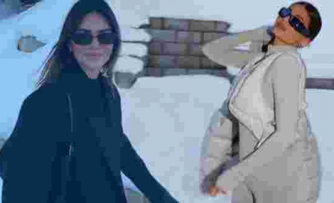 Jenner Ailesi’nin kayak tatili