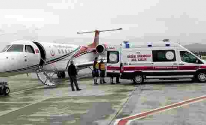 Kalp hastası iki bebek ambulans uçakla İstanbul ve Ankara’ya sevk edildi