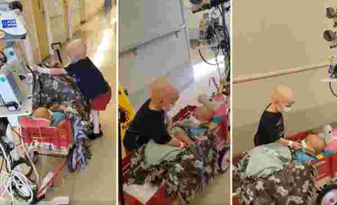 Kanser Hastası Miniklerin Hastanede Kaydedilen Muhteşem Arkadaşlık Görüntüleri
