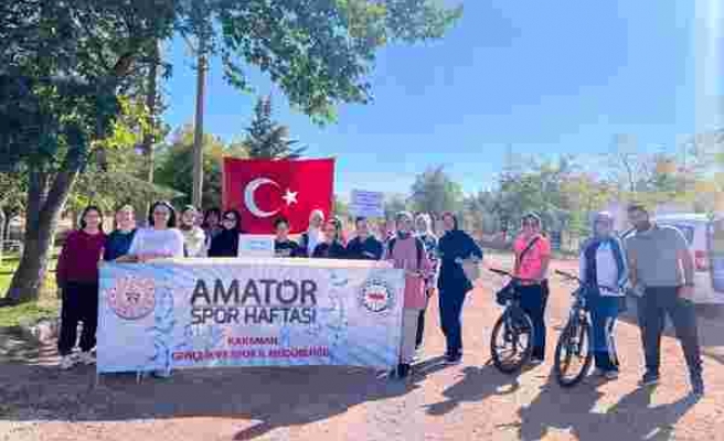 Karaman’da öğrencileri doğa ve sağlık için pedal çevirdi