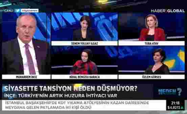 Konuşması Yarıda Kesilen Muharrem İnce '35 Kanalda Erdoğan Var' Diyerek Canlı Yayını Terk Etti