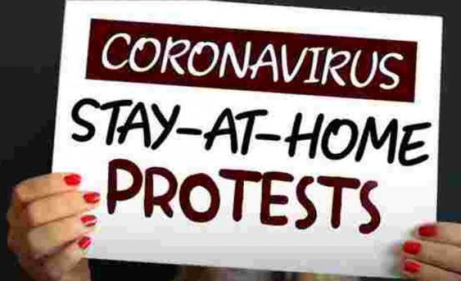 Korona protestosuna protesto