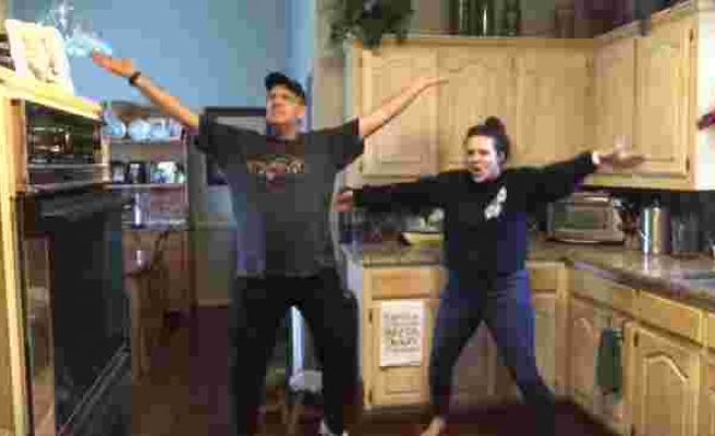Koronavirüs Nedeniyle Ev Karantinasındaki Zamanlarını Dans Ederek Geçiren Müthiş Aile