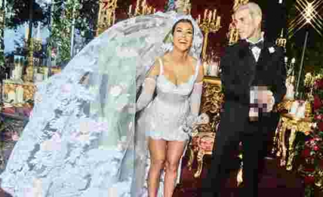 Kourtney Kardashian ve Travis Barker'in milyonluk düğününde dağıtılan makarna porsiyonu alay konusu oldu - Haberler