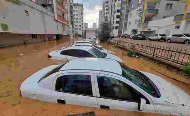 Kozan'da sel felaketi havadan görüntülendi