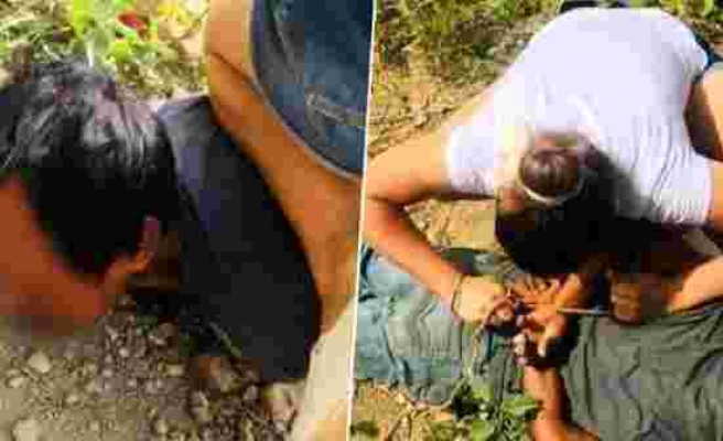 Küçük çocuğun yardım çığlığına koşan genç kadın, sapığı yakalayıp emniyete teslim etti