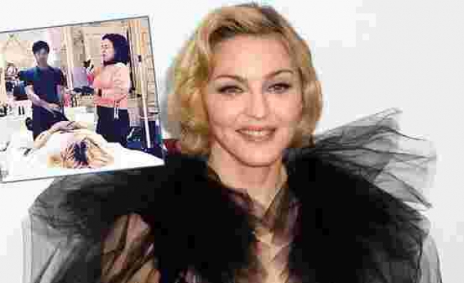 Madonna'ya kanlı canlı tedavi!